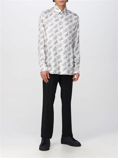 camicia fendi bianca uomo